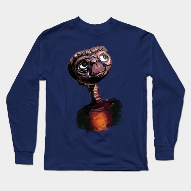 E.T. - The Extra-Terrestrial Long Sleeve T-Shirt by danielctuck